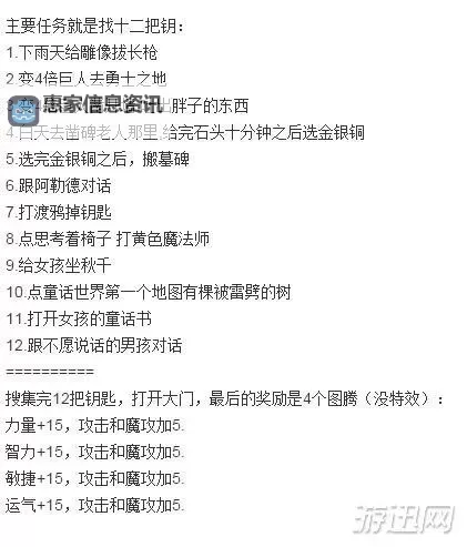 冒险岛异逝界12把钥匙攻略：全方位指南与详细步骤解析图1