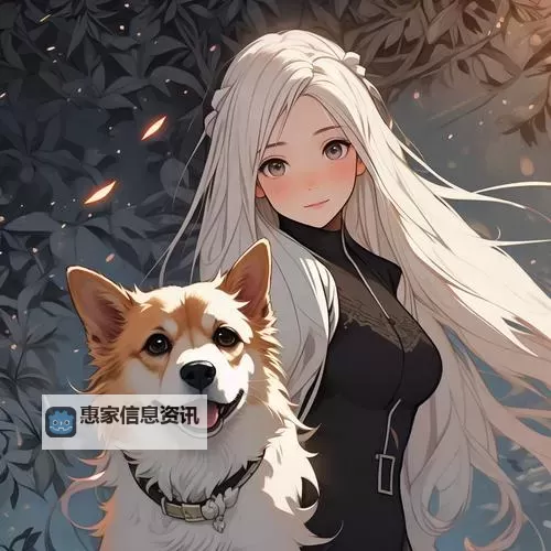 温馨瞬间：人物与狗在漫画中的动人互动图1