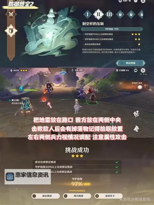 《原神》4.7安固诸方之述演全关卡满奖励攻略 进攻防御想定阵容推荐图1