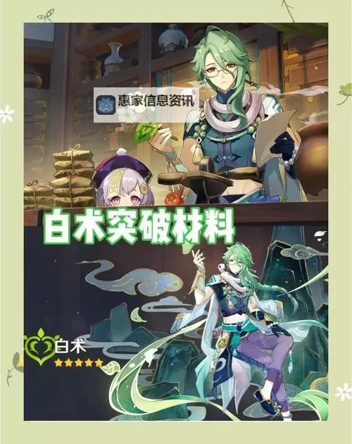 《原神》4.6版本白术养成指南 原神白术怎么培养图1