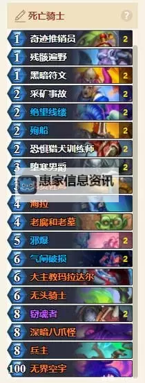 《炉石传说》40红绿DK控制卡组分享图1